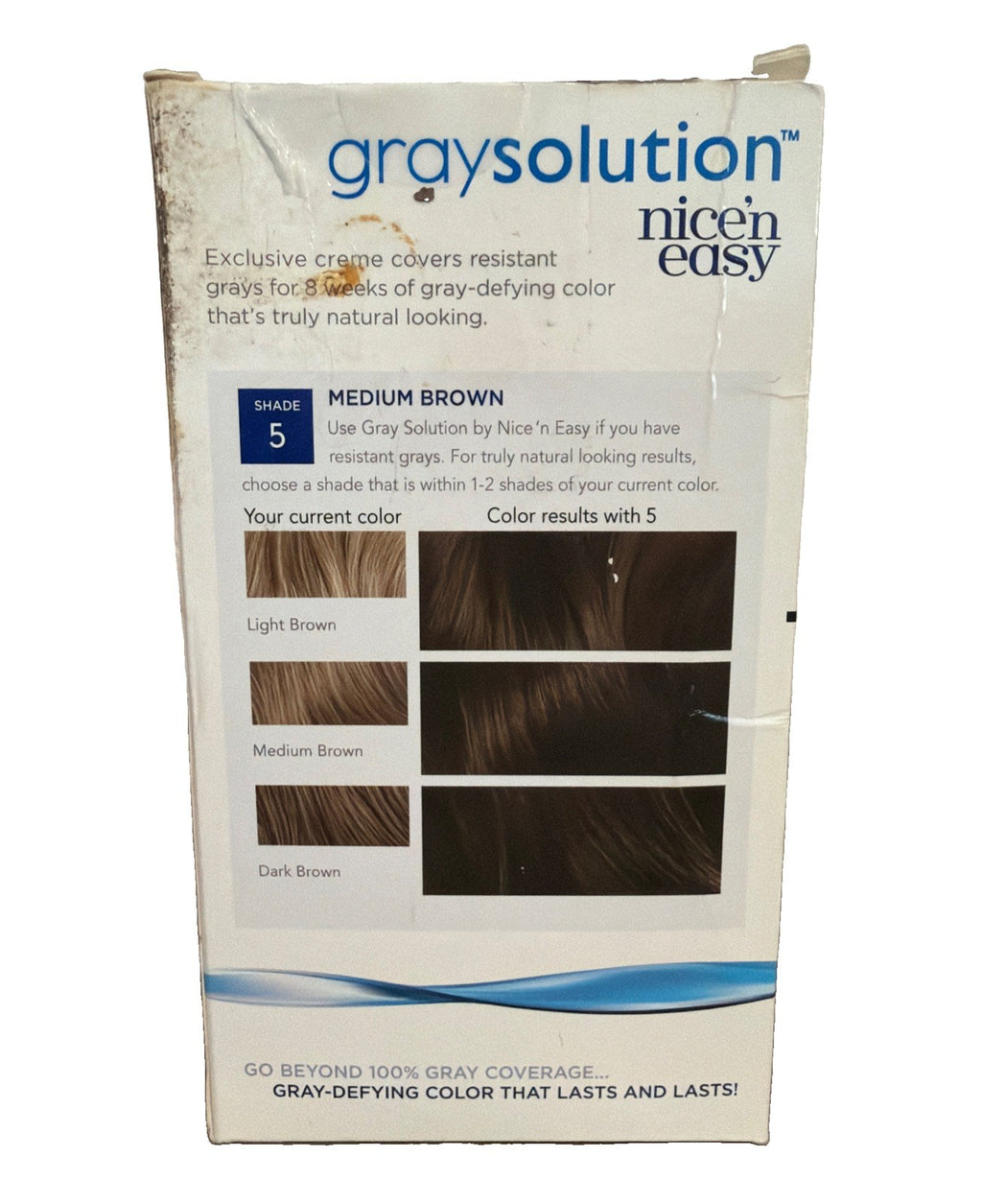 Hair Color Permanent Solution - Medium Brown 5 - Gray Coverage