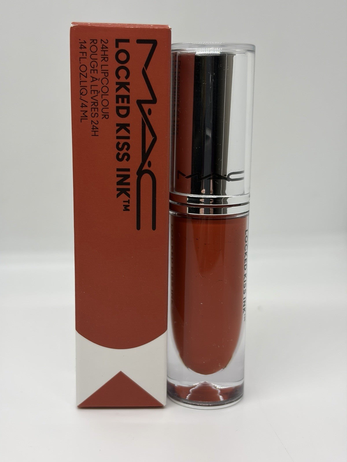 Lipstick Lip Color - MAC Locked Kiss Ink 24HR Shade Brazen 0.14oz