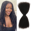Pre-Stretched Afro Kinky Yaki Human Hair Extensions 12 Inch 150g