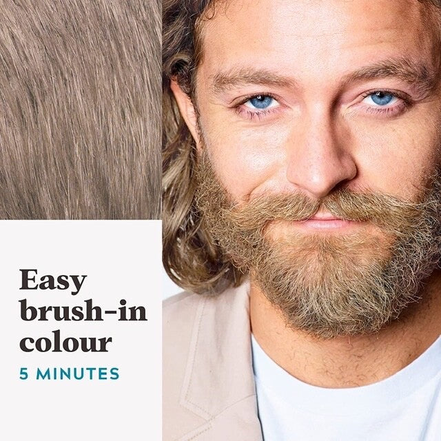 2 Pack Beard & Mustache Coloring Kit for Blonde - Gray Coverup, Easy Application