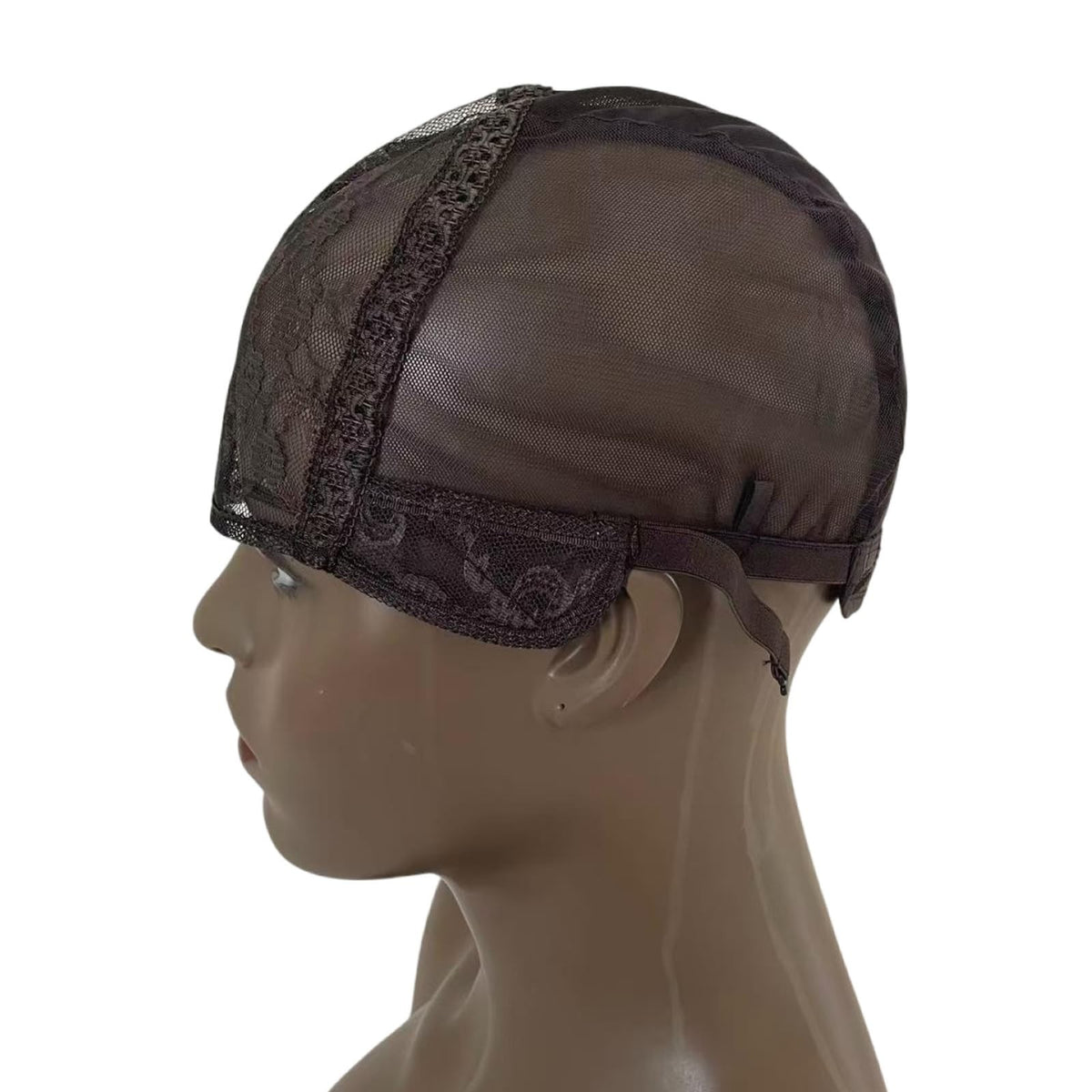 Breathable Adjustable Wig Cap for Hair Weaving & Making - Grey