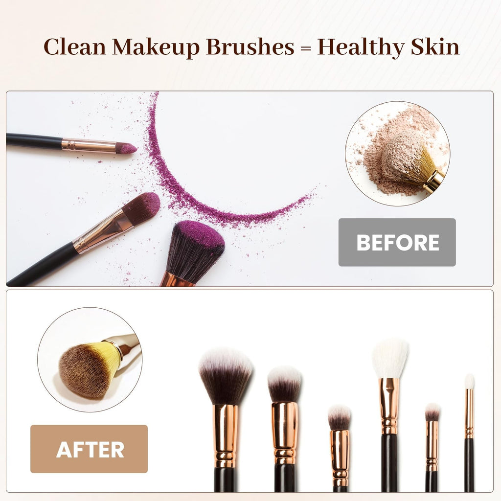 Electric Makeup Brush Cleaner and Dryer - Fast 10-30 Sec Sanitizing & Drying