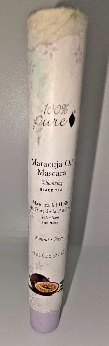 100% Pure Maracuja Oil Mascara - Black Tea, 0.35 oz Natural Eyelash Makeup