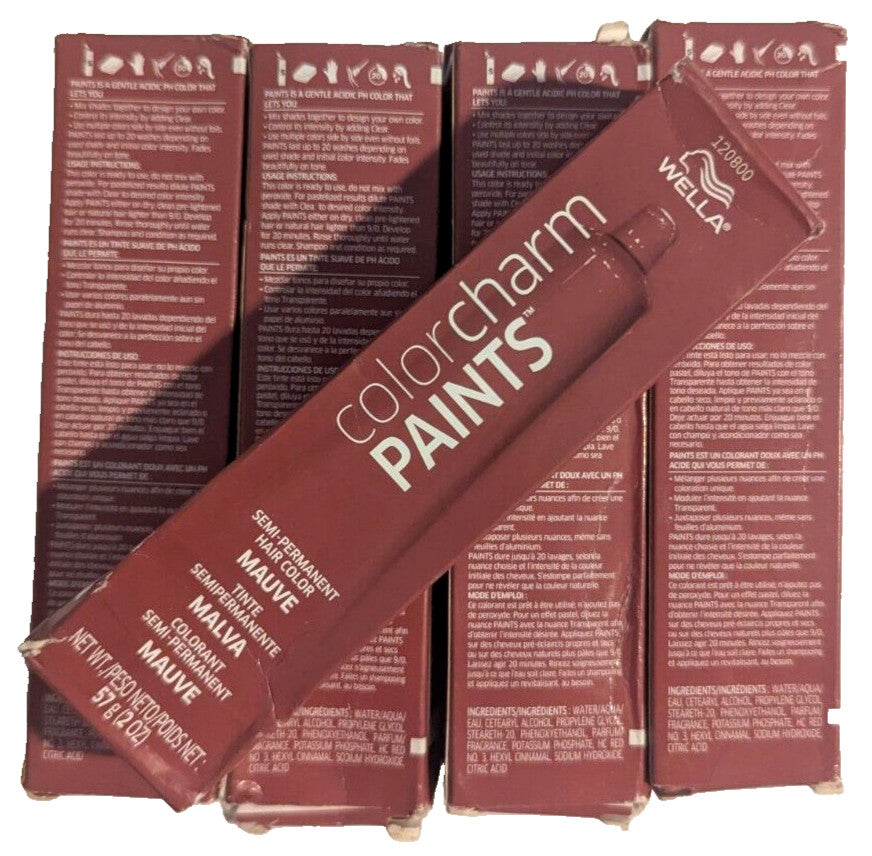 Wella Color Charm Paints Semi-Perm Color - Mauve 5 Tubes