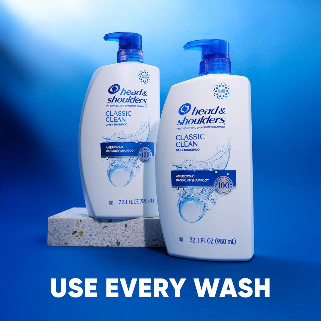 Anti-Dandruff Shampoo Twin Pack - 2 x 32.1 Fl Oz, Clears Flakes & Itch