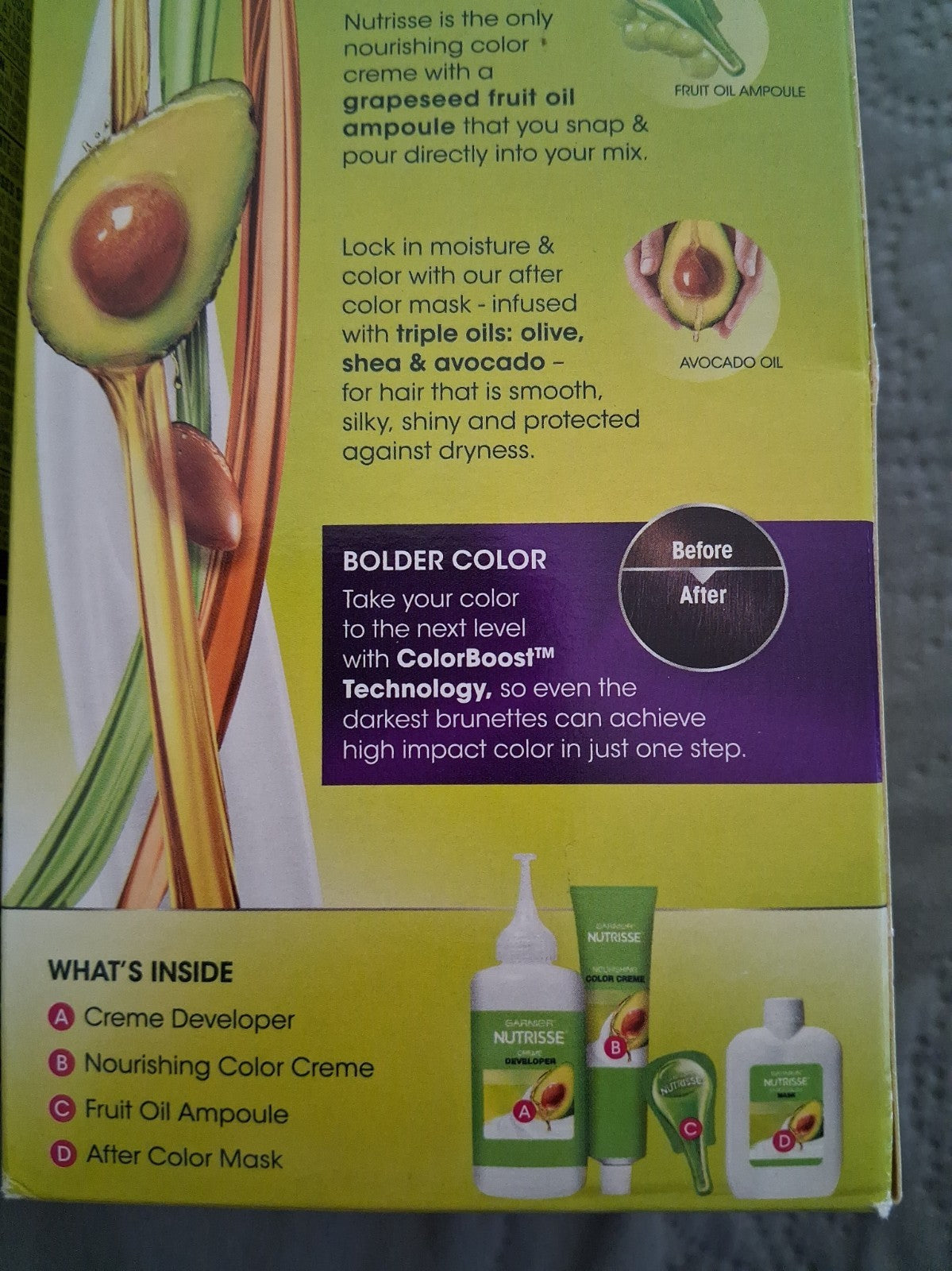 Lot 2 Garnier Nutrisse Nourishing Ultra Hair Color P1 Deep Amethyst