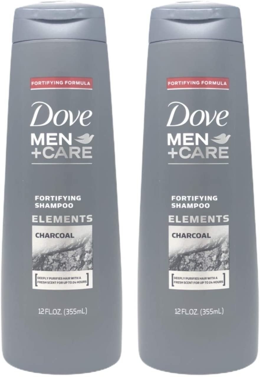 Men's Charcoal Shampoo - Fortifying Hair Care, 12 oz Pack of 2