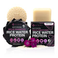 Rice Water Shampoo & Conditioner Bar Set - Sulfate-Free, Handcrafted Hair Care