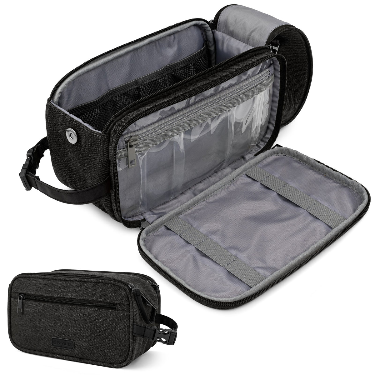 Travel Toiletry Bag Organizer for Men & Women | Dopp Kit Canvas