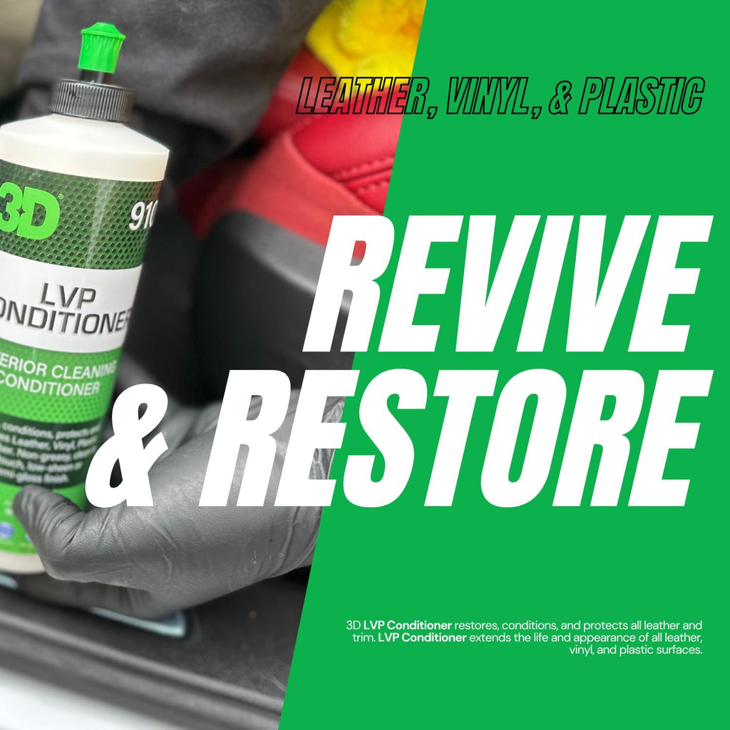 Multi-Surface Leather Vinyl Plastic Conditioner - 16 Fl Oz Restores & Protects