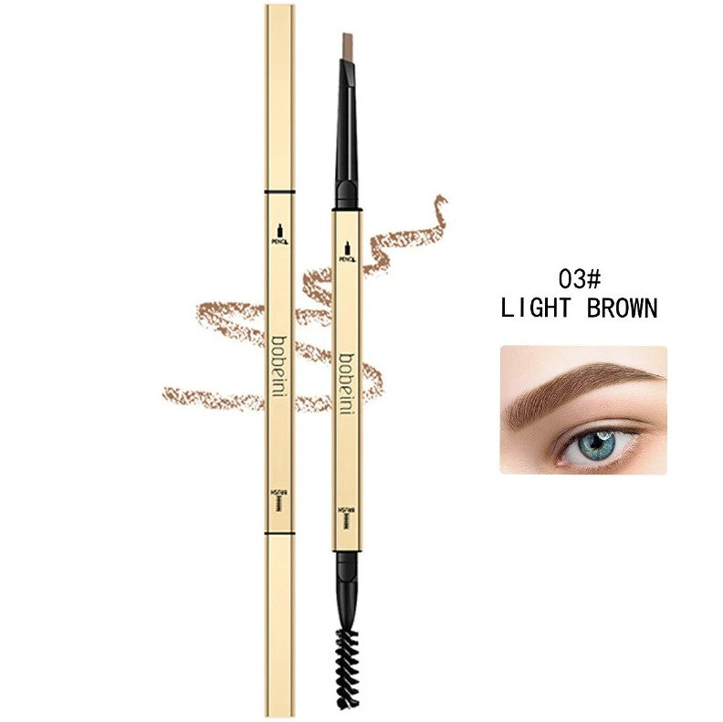Waterproof Dual-End Eyebrow Pencil for Natural & Bold Brows