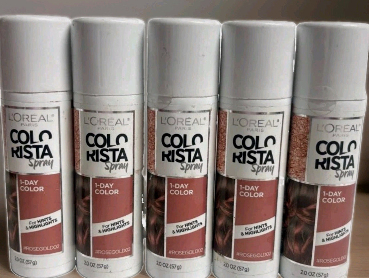 L'Oreal Paris Colo Rista One Day Hair Color Highlights - Rose Gold, 5 Pack