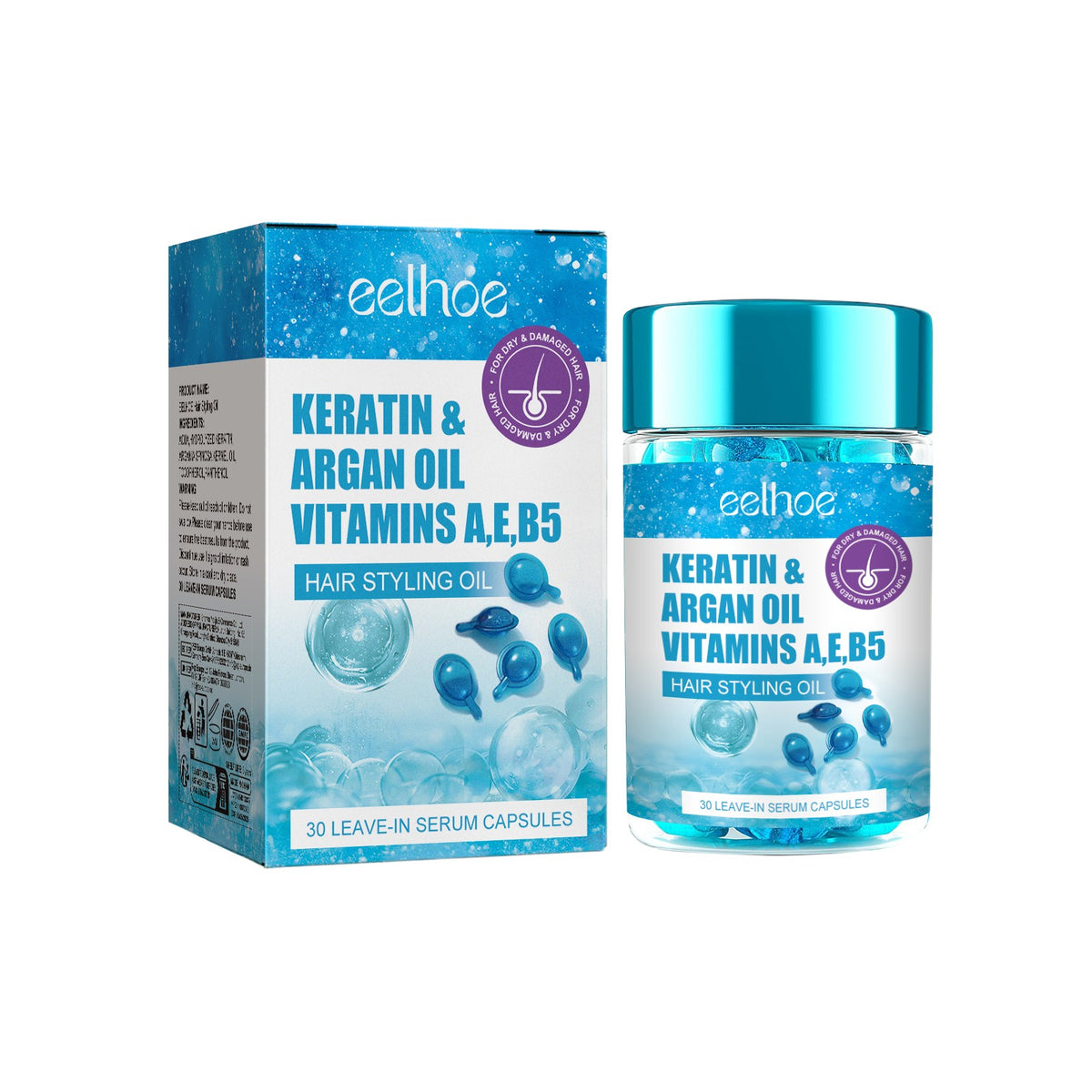 Moisturizing Hair Serum Capsules for Color-Treated & Damaged Hair