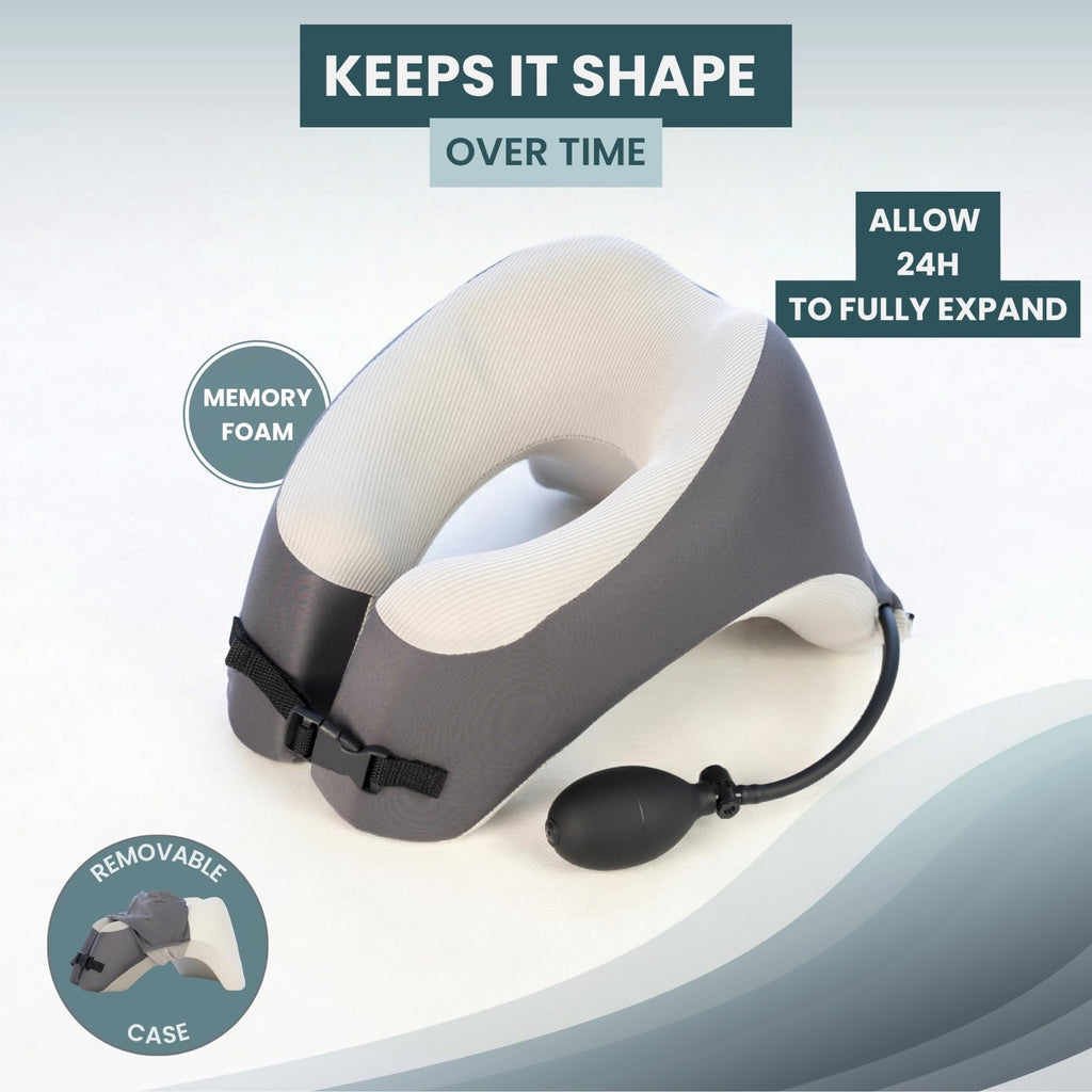 Massage Face Down Pillow with Adjustable Height and Breathable Face Pads - Support Cradle for Bed, Travel & Massage