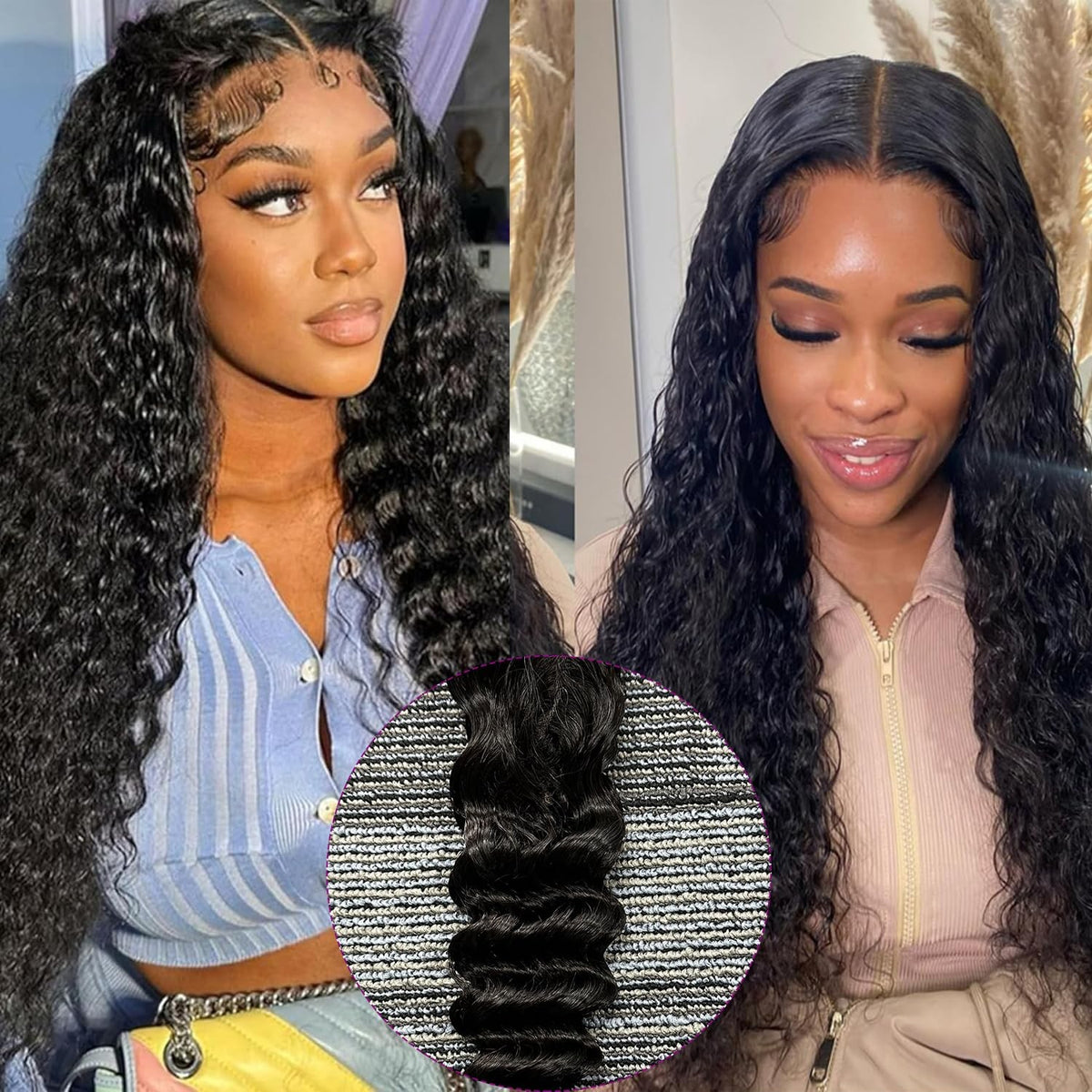 Brazilian Water Wave Lace Closure 16in Virgin Human Hair with Baby Hair
