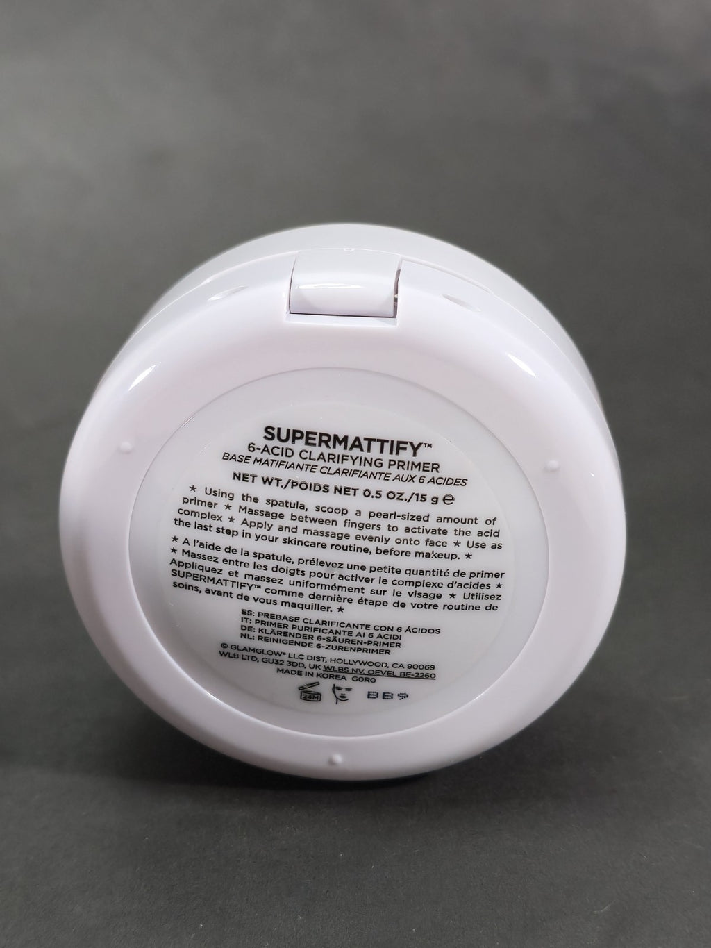 Glamglow Supermattify Acid Clarifying Primer - 0.5 oz Face Makeup Base