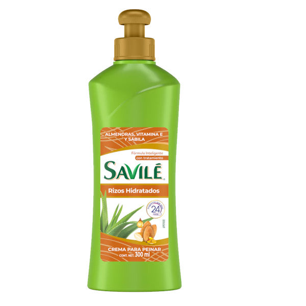 Savile Almond Hair Comb Cream for Curly Hair Hydration 300ml - Set of 4