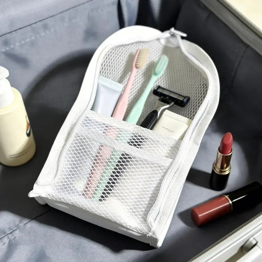 Standing Travel Toiletry & Makeup Organizer Bag Waterproof Cosmetic Pouch