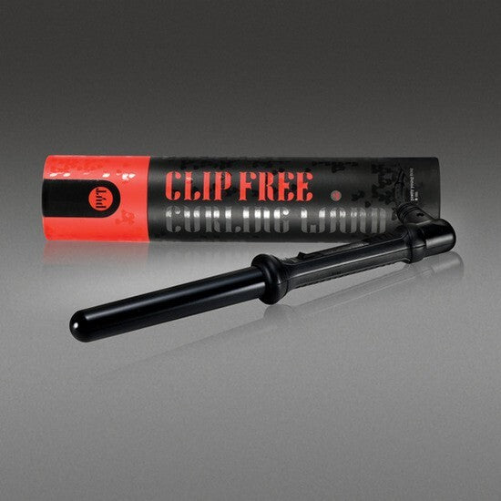 25mm Black Clip-Free Curling Wand with Tourmaline Barrel & 400°F Heat