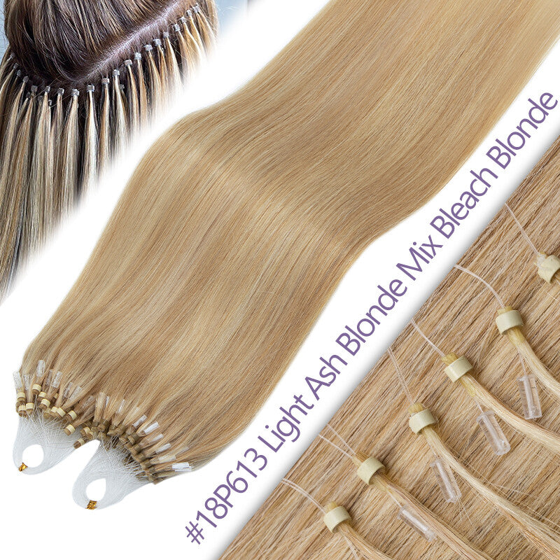 Remy Human Hair Extensions Micro Loop Beads Thick 1G/S Multiple Variants