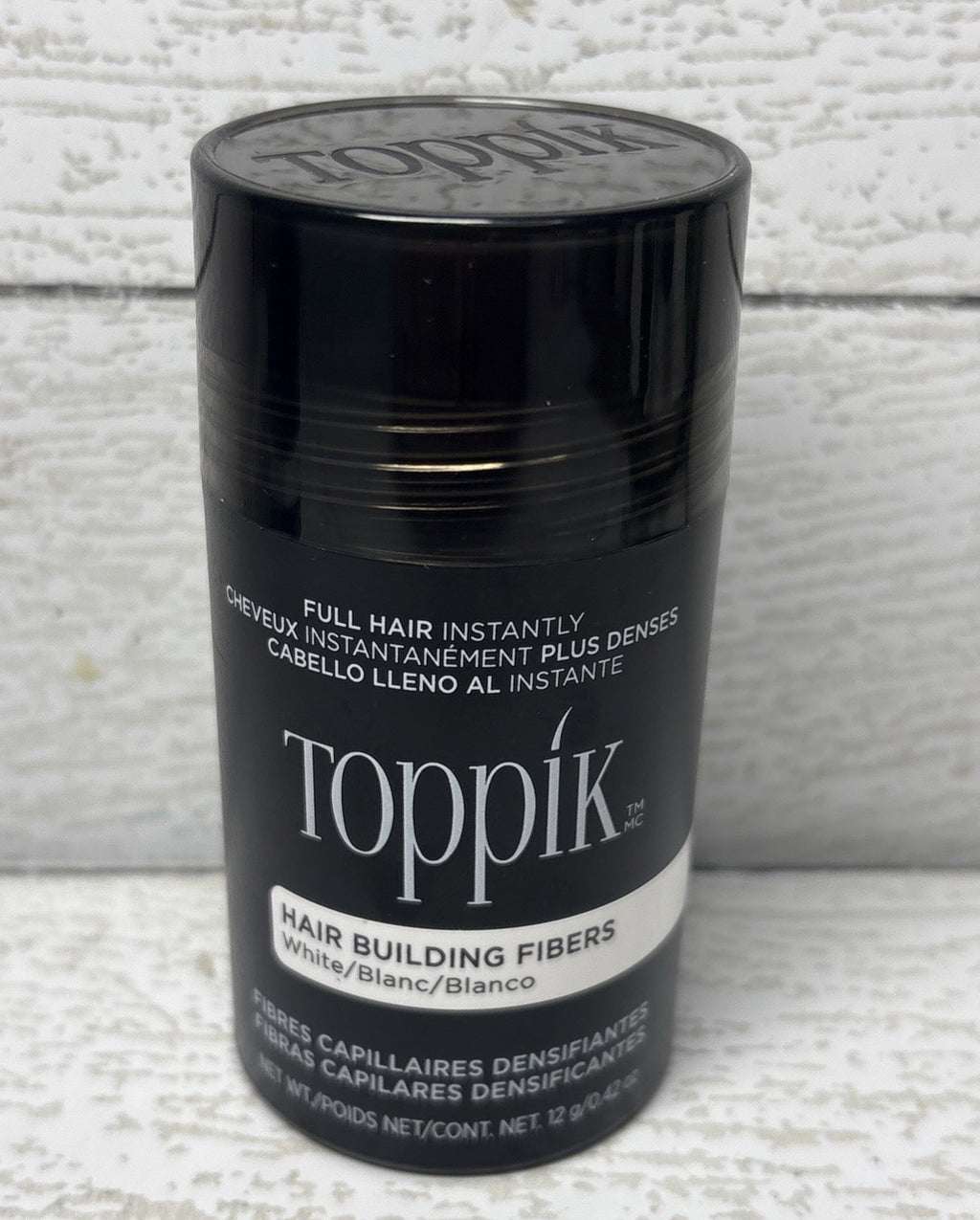 Hair Building Fibers for Thinning Hair - White, 12g