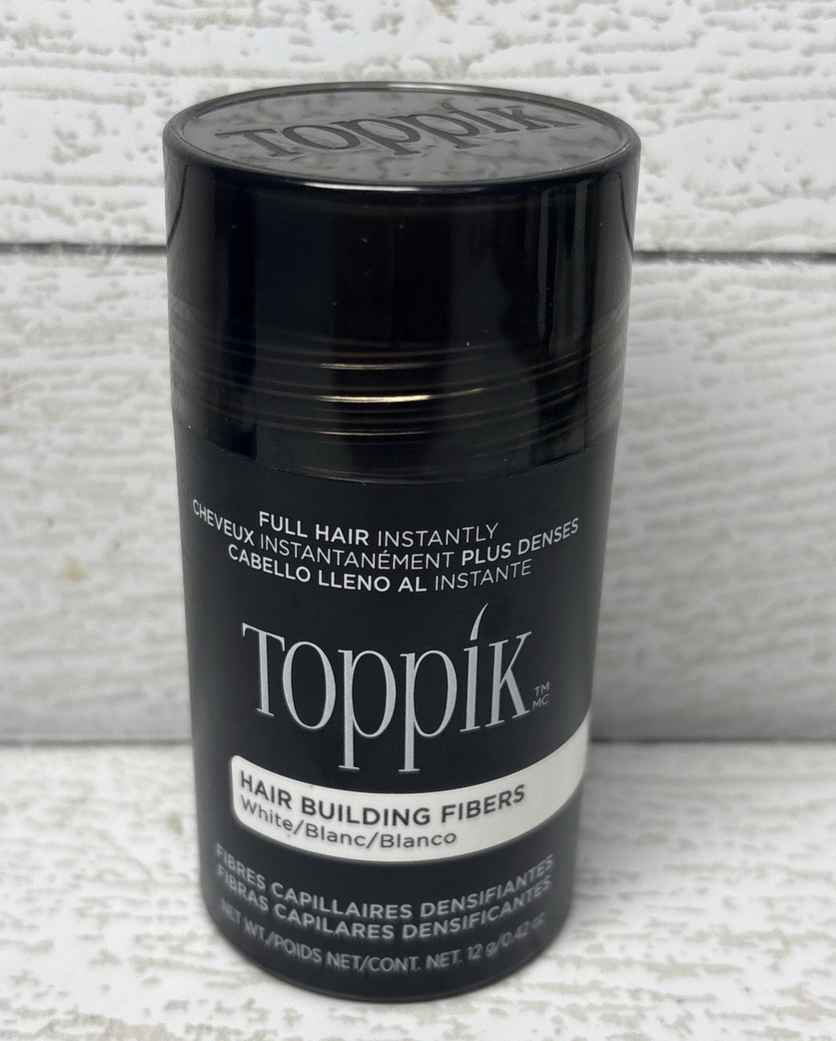 Hair Building Fibers for Thinning Hair - White, 12g