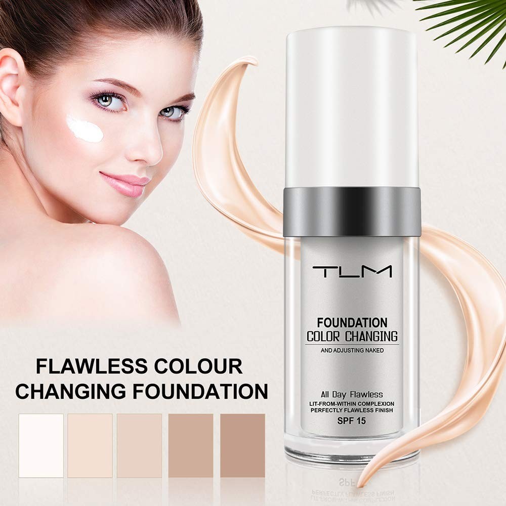 Color Changing Liquid Foundation with SPF15 - Moisturizing, Natural Finish, 2 Pack