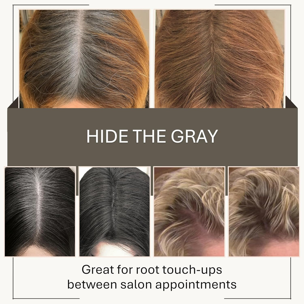 Blonde Root Touch Up Powder for Thinning Hair - Concealer & Volumizer