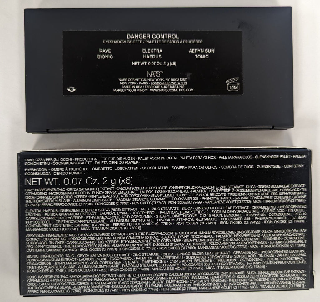 Eyeshadow Palette - NARS Danger Control Makeup in Original Packaging