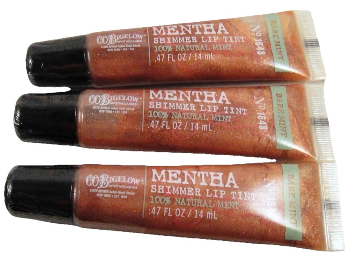 Mentha Shimmer Lip Tint 3 Pack Bare Mint No. 1648 by C.O. Bigelow