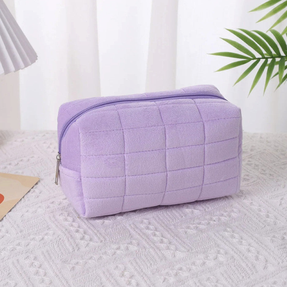 Large Capacity Pillow Shape Makeup Bag with Zipper Travel Organizer
