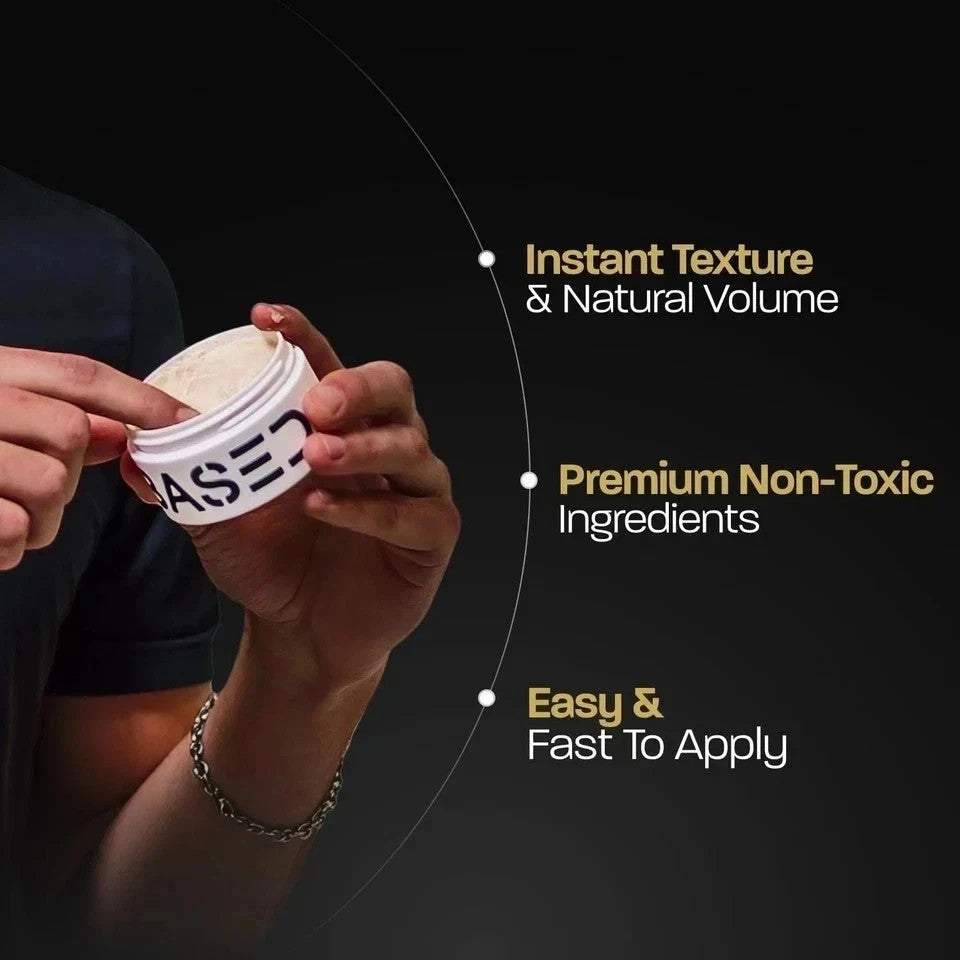 Men's Strong Hold Hair Clay - Matte Finish, Texturizing Styling Pomade 3oz