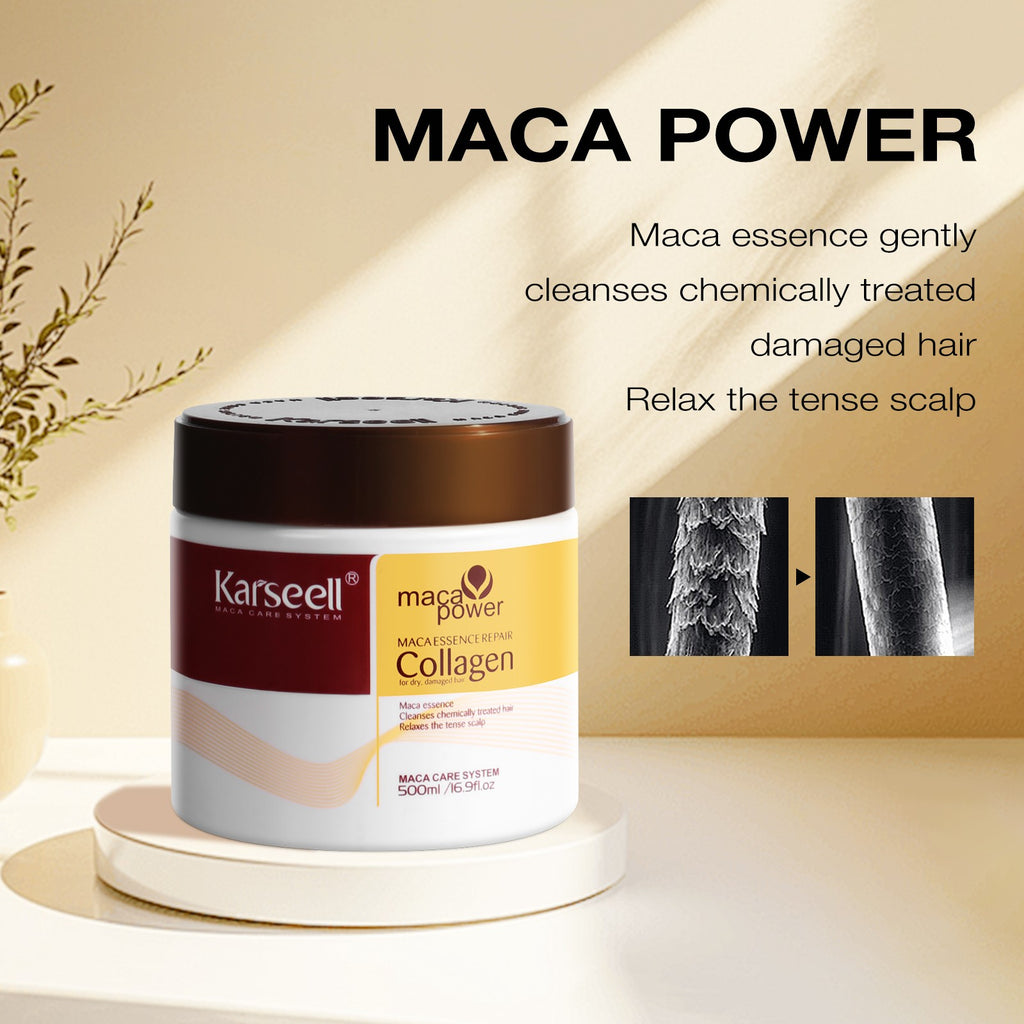 Deep Repair Collagen Hair Mask with Argan Oil - Nourishing Hair Treatment for Dry & Damaged Hair
