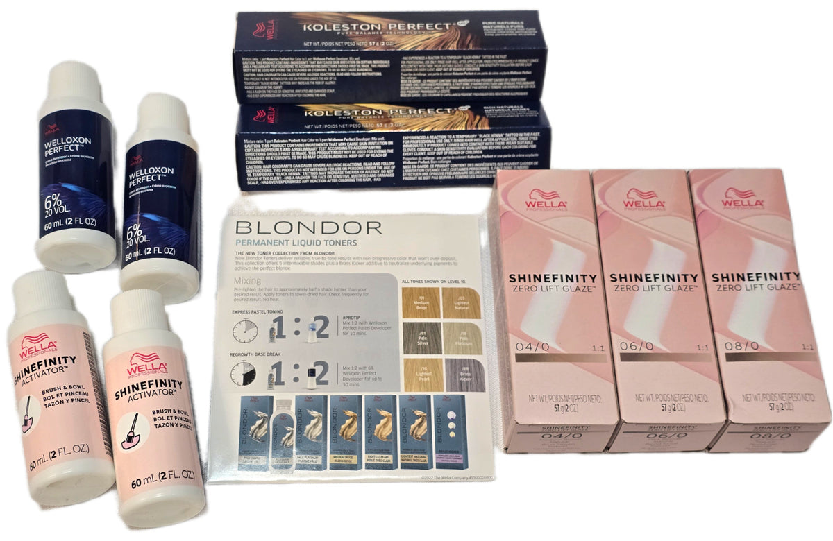 Wella Hair Color Glaze Kit - Signature Naturals & Shinefinity