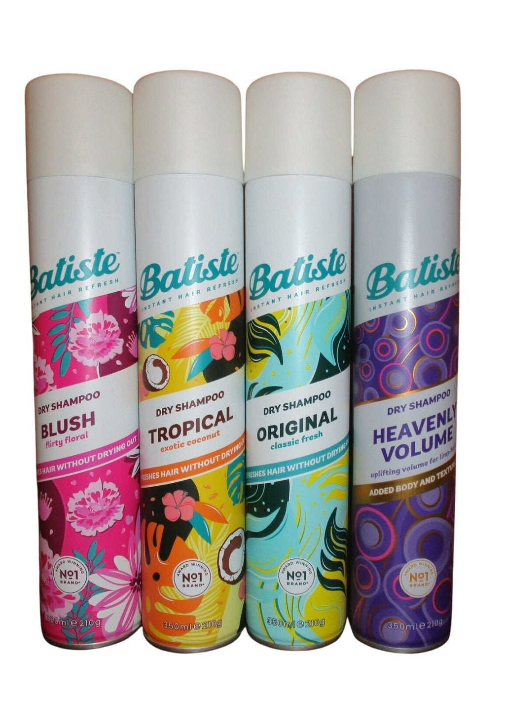 Batiste Dry Shampoo 350ML – Instant Freshness & Volume, Multiple Scents