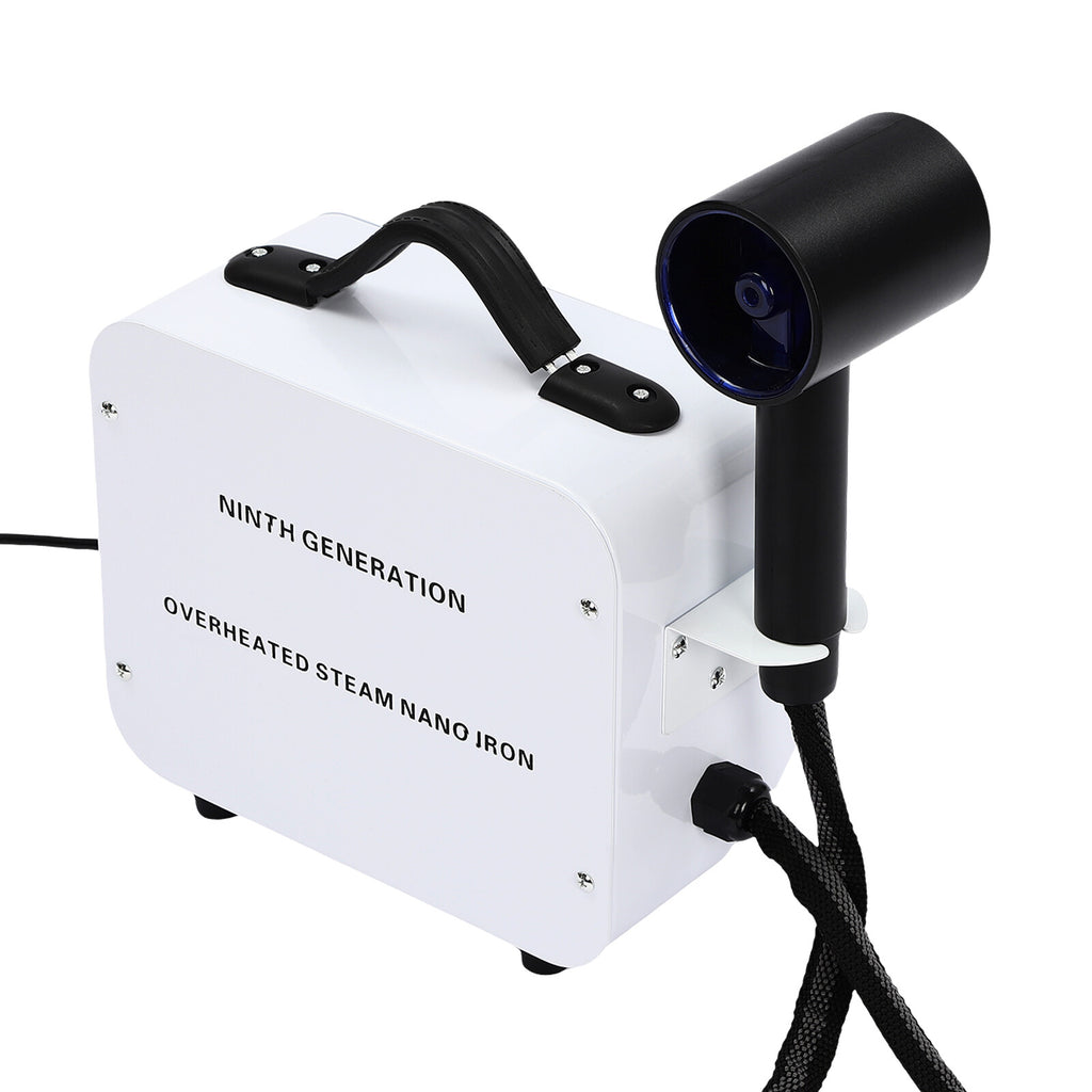 Nano Hair Steamer Spray Machine 1200W Blue Light Color Processor Salon Beauty