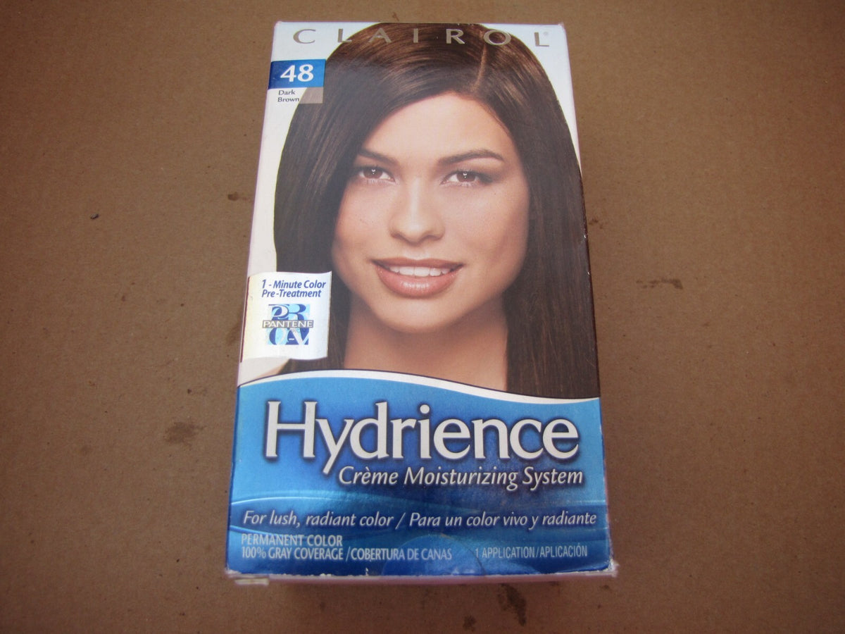 Clairol Hydrience Permanent Hair Dye #48 Dark Brown - HTF Rare