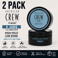 American Crew Fiber Hair Pomade 3oz Pack of 2 - High Hold Low Shine Men’s Styling