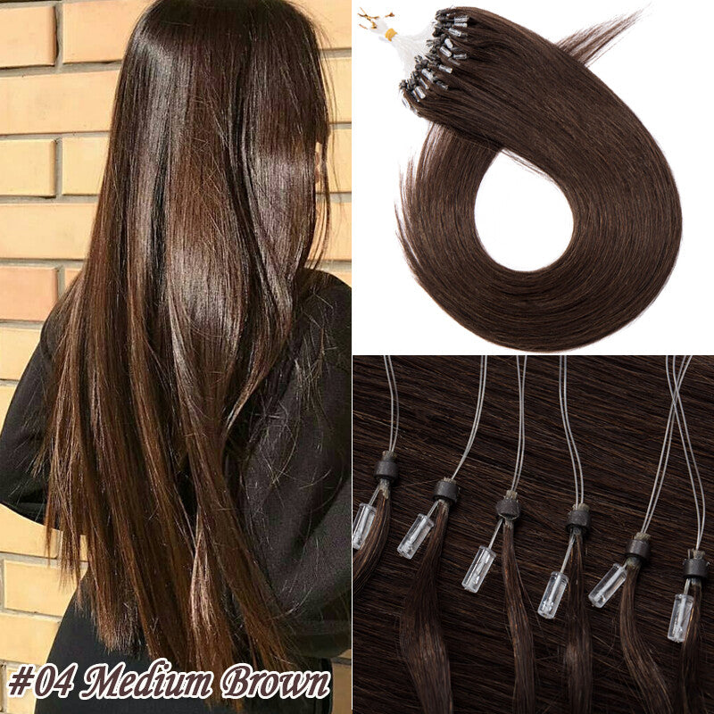 Pre Bonded Human Hair Extensions with Micro Loop Beads - Thick 1G/S