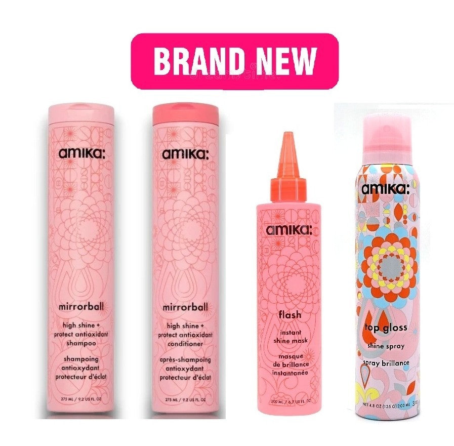 Mirrorball Hair Shampoo & Conditioner Set - Shine + Protect Four-Piece Collection