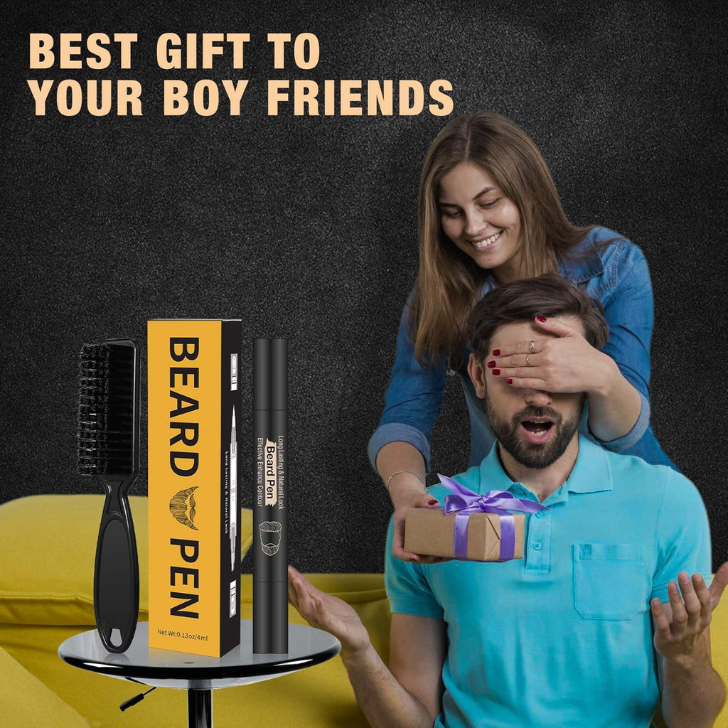 Waterproof Beard Pencil Filler for Men - Natural Look, Long Lasting, Easy to Use