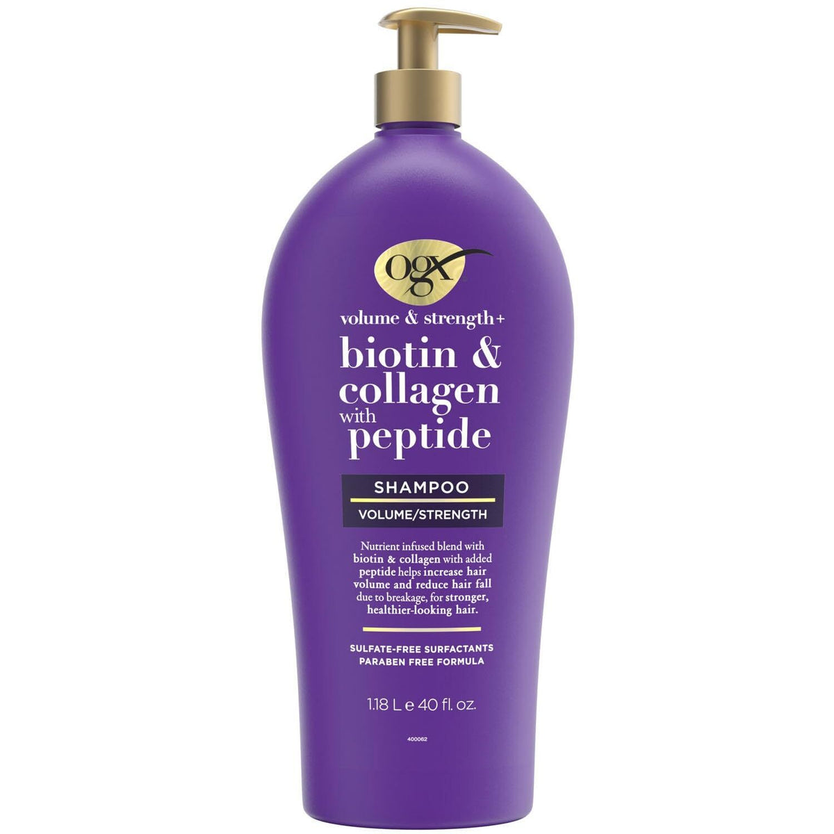 Volume & Strength Biotin Collagen Shampoo for Fine Hair 40oz