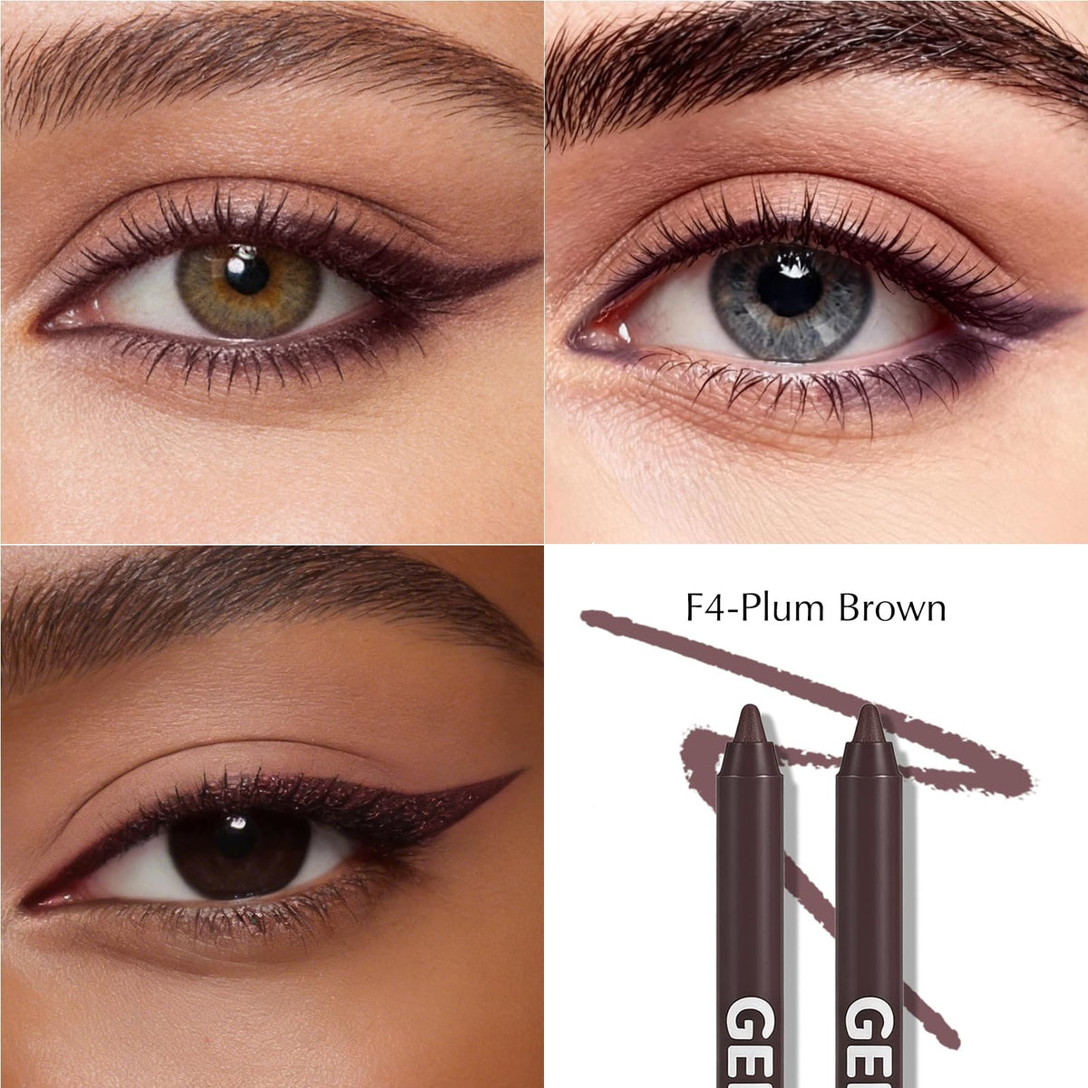 Waterproof Gel Eyeliner Pencil Set for Sensitive Eyes - 2 Pack