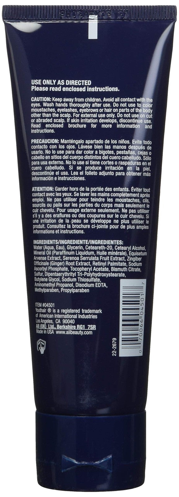 Lead-Free Hair Color Creme Pack of 3 - Natural, Long-Lasting, No Dye