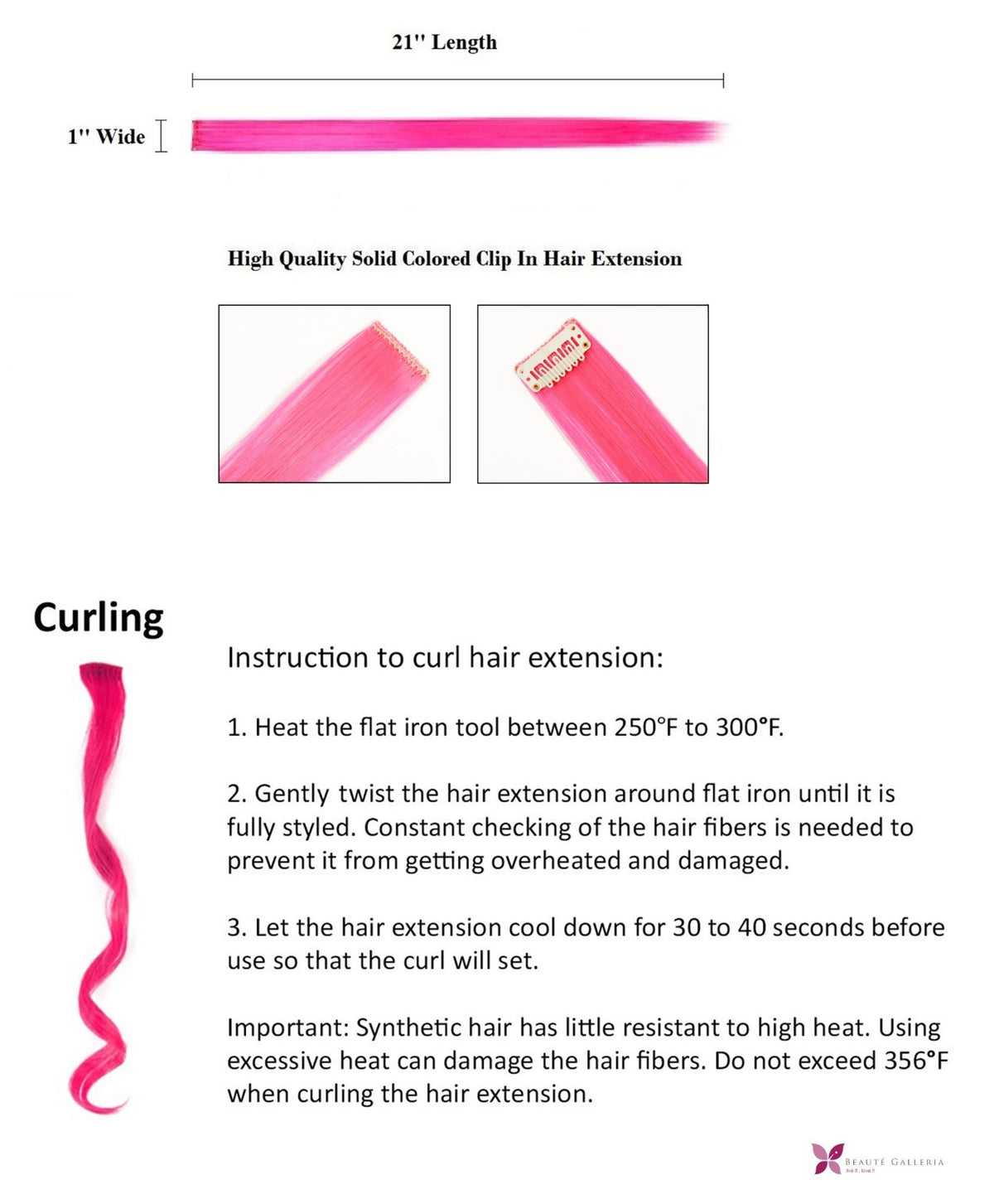 11 Pcs Clip-In Synthetic Hair Extensions - 21 Inch Colorful Straight Hair for Party & Cosplay