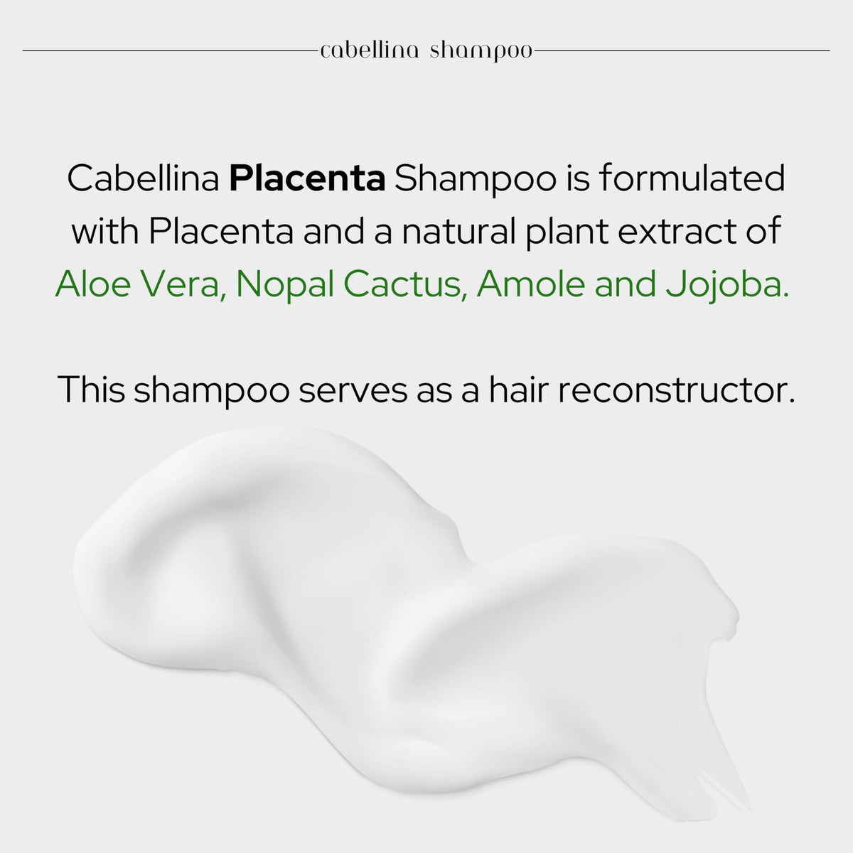 Hair Reconstructor Shampoo with Placenta & Natural Extracts for Damaged Hair - 250ml
