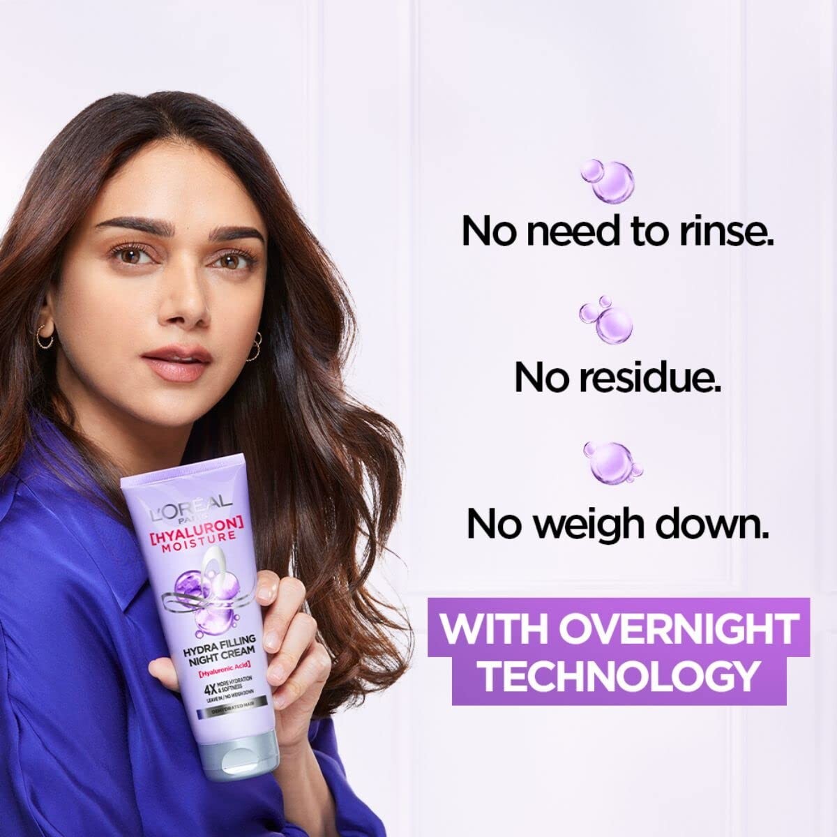 Leave-In Hair Cream with Hyaluronic Acid for Dry & Dehydrated Hair 180ml