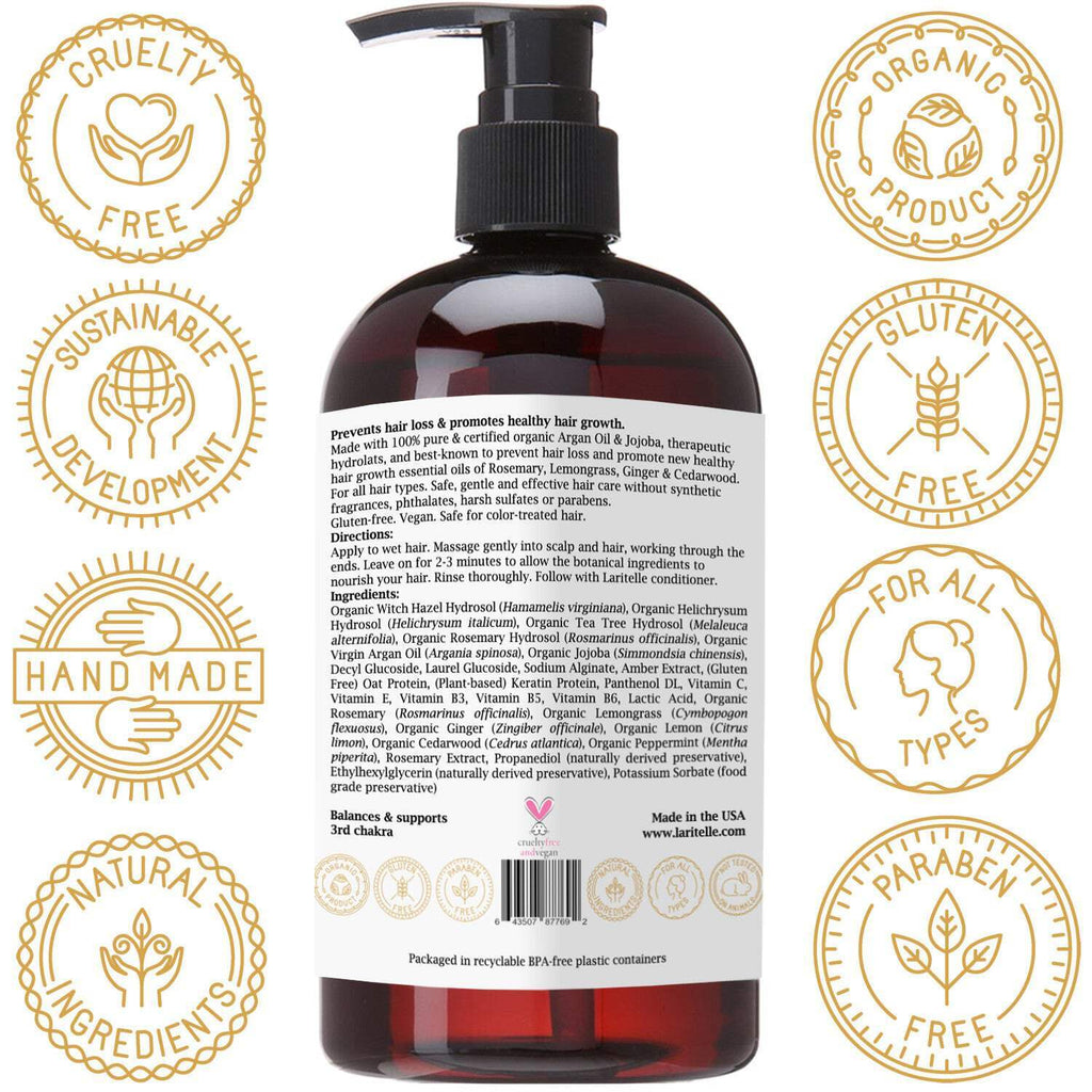 Organic Botanical Sulfate-Free Shampoo for All Hair Types - 17.5 oz