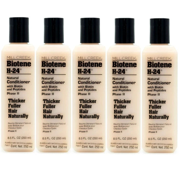 Biotene H-24 Natural Hair Conditioner Phase II Pack of 5 - Strengthen & Moisturize