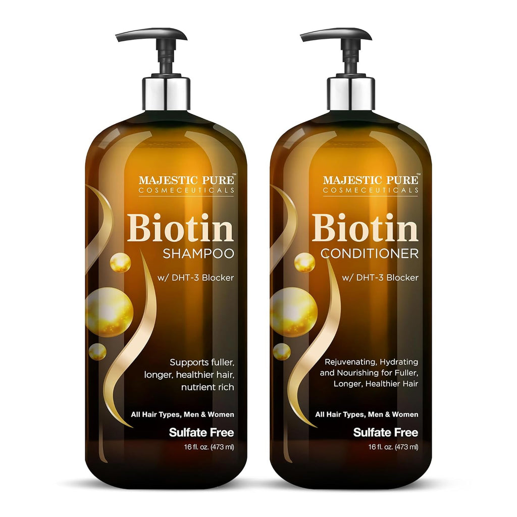 Biotin Shampoo & Conditioner Set for Healthy Hair - Sulfate Free, Nourishing, Hydrating